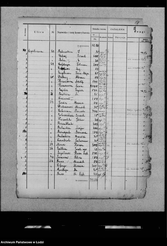 Obraz 20 z jednostki "Rejestr poborczy"