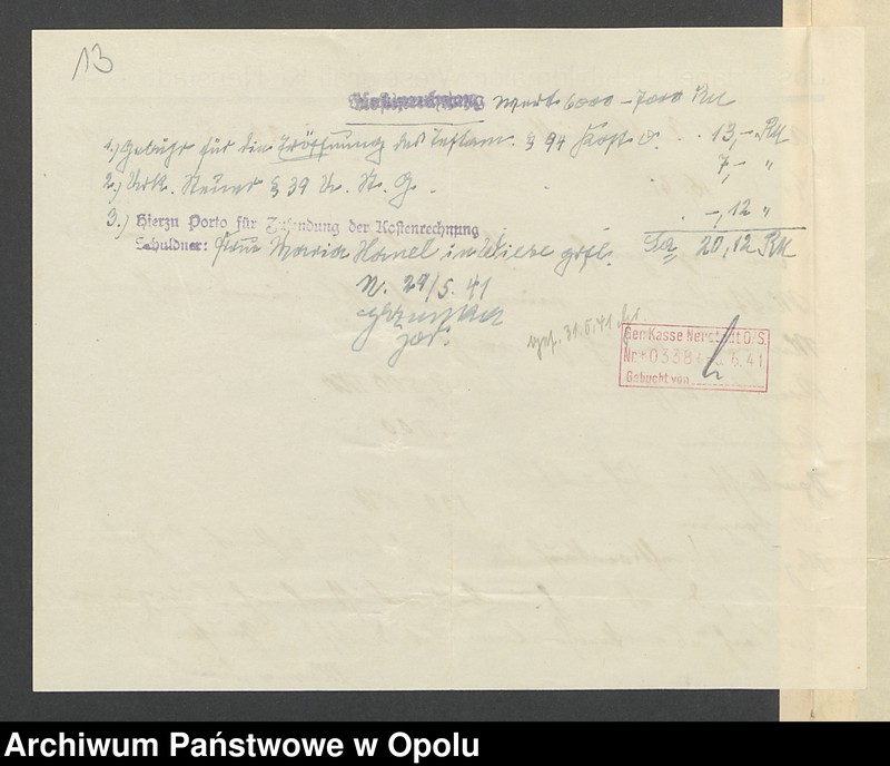 image.from.unit.number "Verfügung von Todes wegen des Kunstmalers Josef Hanel und seiner Ehefrau Maria geb.[orene] Westermayer in Wiese grfl zuletzt wohnhaft in Wiese grfl Haus No 11"