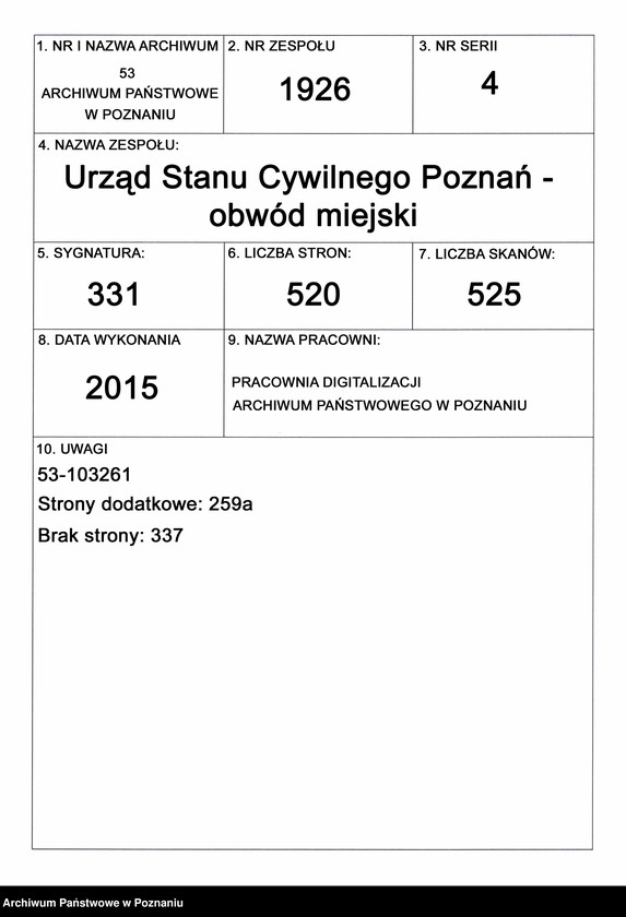 Obraz 1 z jednostki "Księga zgonów t. II"