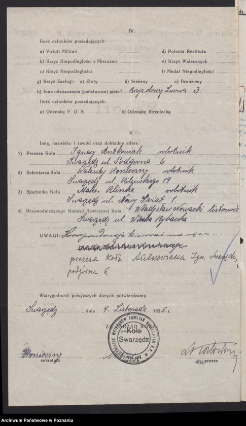 Obraz 11 z jednostki "Swarzędz, powiat Poznań - akta koła."