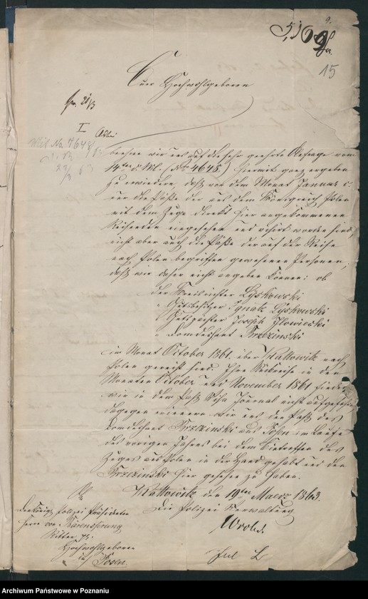 Obraz 18 z jednostki "A. betr. Von Łyskowski, Kreisrichter a.D."