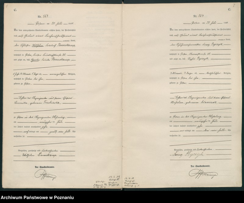 Obraz 6 z jednostki "Księga miejscowa zgonów tom II [Rejestr główny zgonów]"