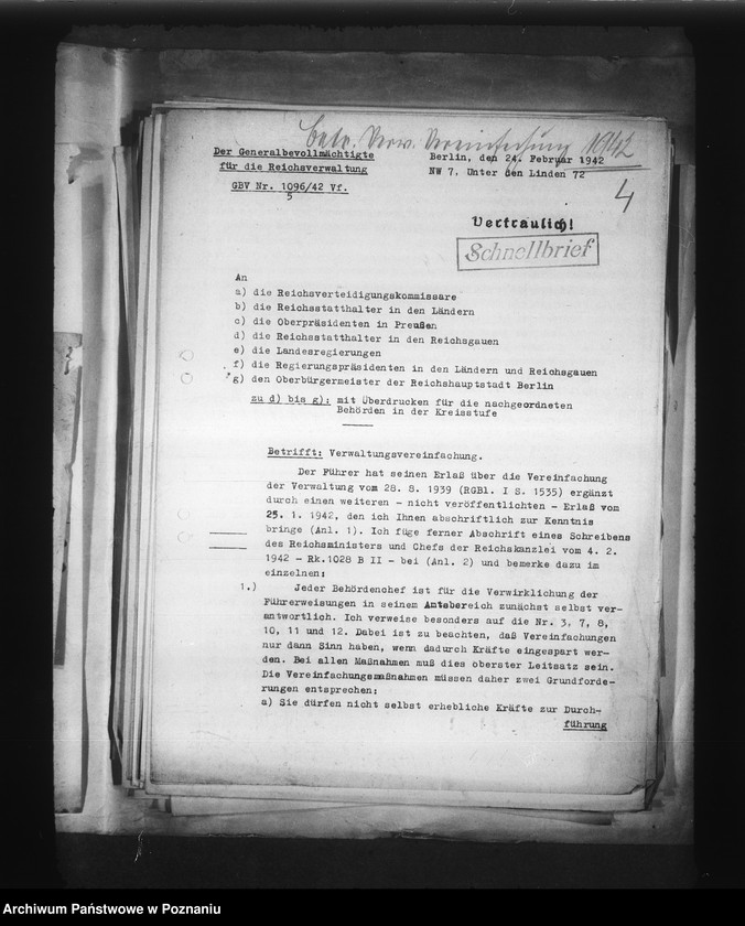 Obraz 8 z jednostki "Zarządzenia w sprawie uproszczenia administracji"