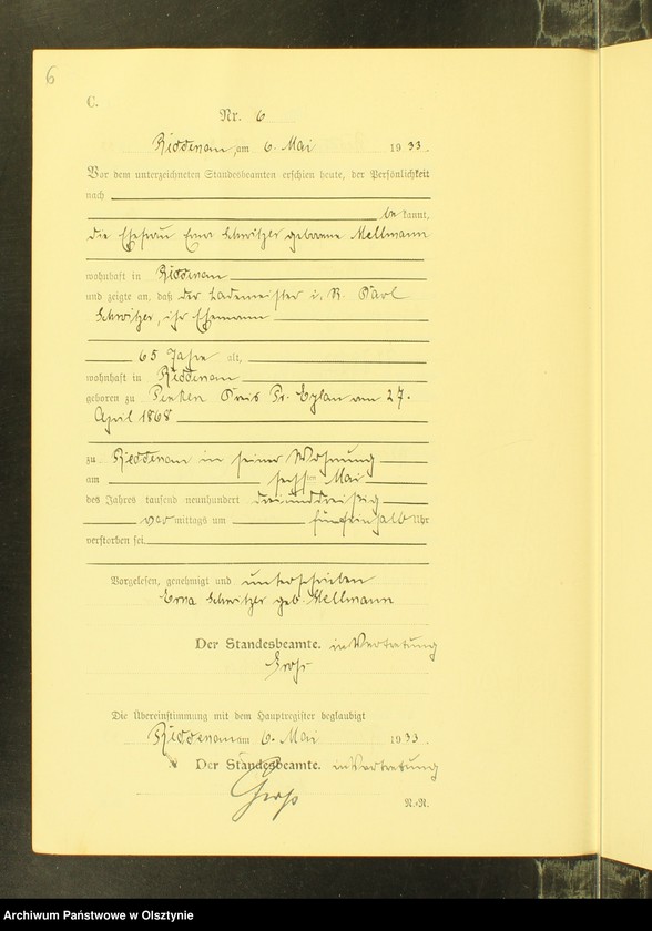 image.from.unit.number "Sterbe-Neben-Register Nr 1 - 17 [ Księga zgonów - wtóropis ]"