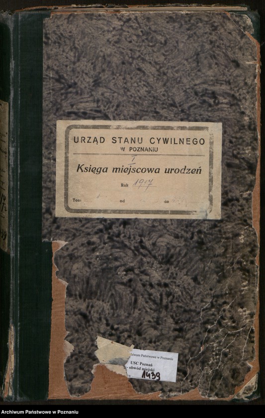 Obraz 2 z jednostki "Księga miejscowa urodzeń tom I [Rejestr główny urodzeń]"
