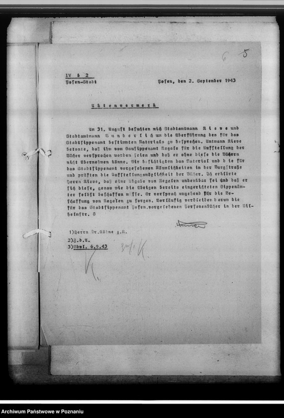 Obraz 11 z jednostki "[Korespondencja w sprawach organizacyjnych, uwagi powizytacyjne], Stadtsippenamt Posen [Poznań]"