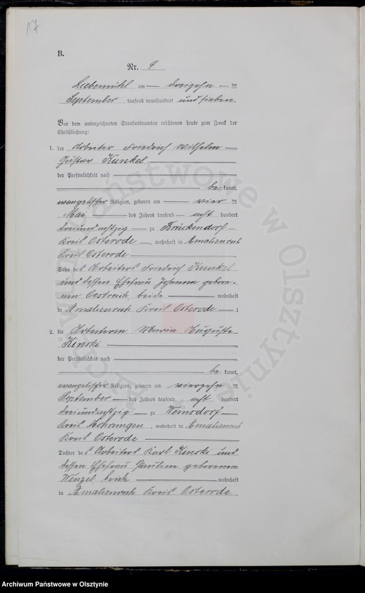 image.from.unit.number "Heiraths-Neben-Register Nr 1 - 27"