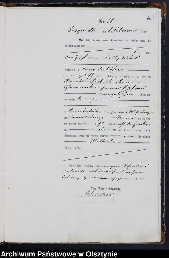 image.from.unit.number "Geburts-Haupt-Register Nr 1 - 129"