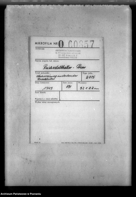 Obraz 2 z jednostki "Nachweisung ansteckender Krankheiten"