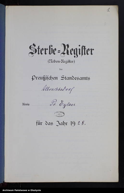 image.from.unit.number "Sterbe-Neben-Register Nr 1 - 15 [ Księga zgonów - wtóropis ]"