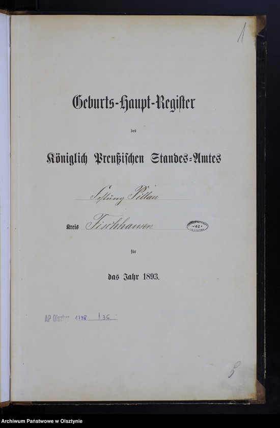 image.from.unit.number "Geburts-Haupt-Register Nr 1 - 8"