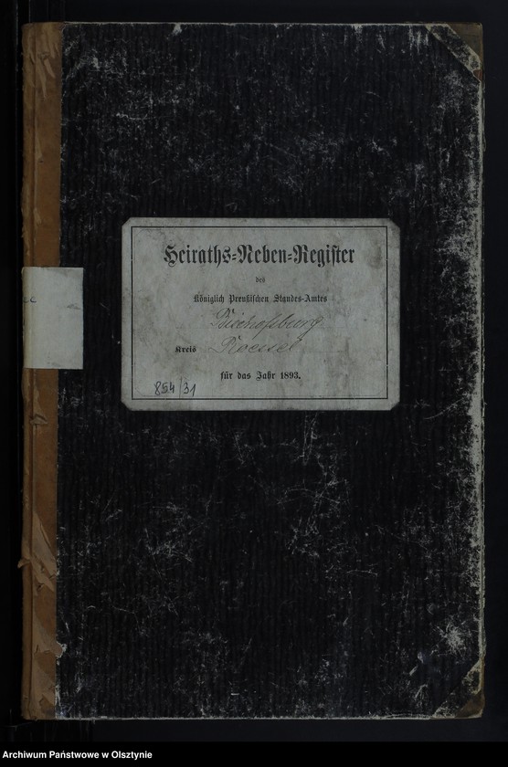 image.from.unit.number "Heiraths-Neben-Register Nr 1 - 21"