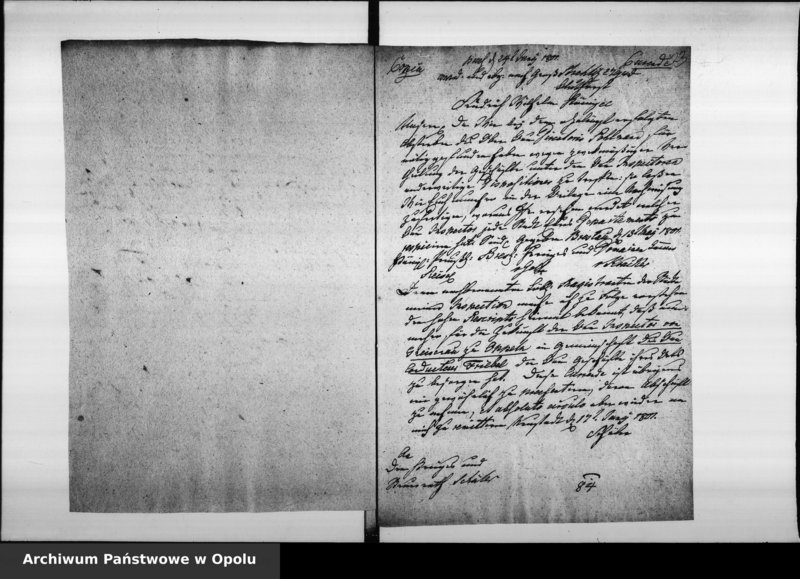 Obraz 19 z jednostki "Acta des Magistrats zu Oppeln von Anstellung der städtischen Baubeamten als des Bauinspectors, Zimmer, Maurermeisters, Aufsehers"