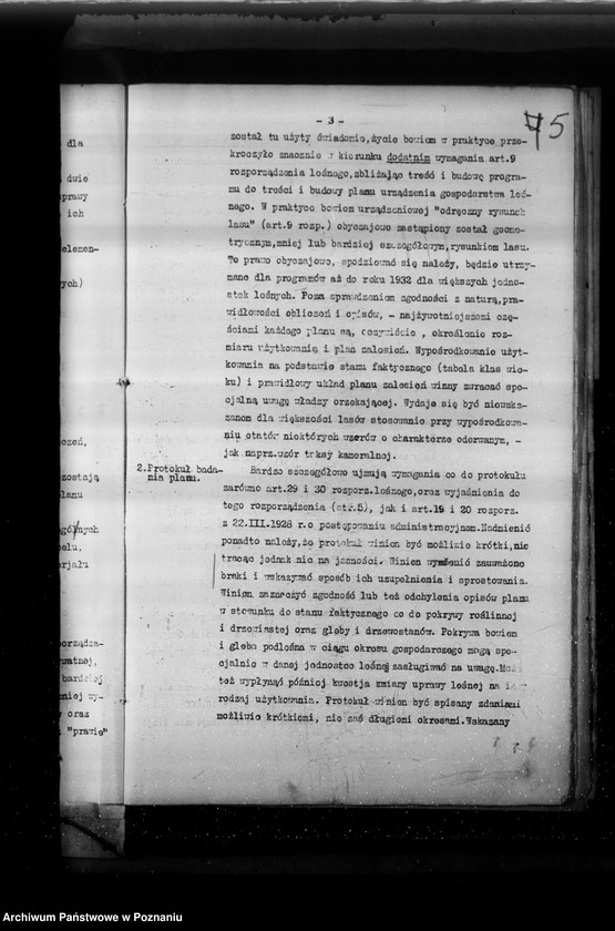 Obraz 9 z jednostki "Rozporządzenie Ministra Rolnictwa i Dóbr Państwowych w sprawie ochrony lasów prywatnych, gminnych etc. - 1931"