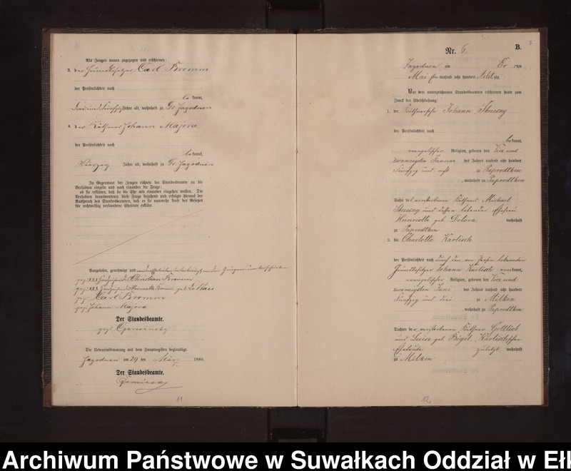 image.from.unit.number "Heiraths-Neben-Register des Preussischen Standes-Amtes Rydzewen Kreis Loetzen"