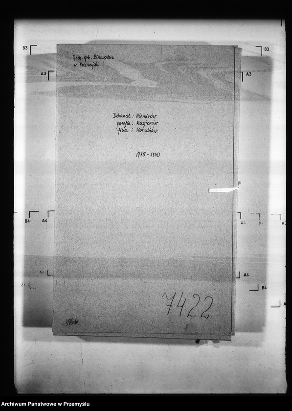 Obraz 4 z jednostki "[Kopie ksiąg metrykalnych parafii Magierów z filią Horodzów (dekanat Niemirów)]"