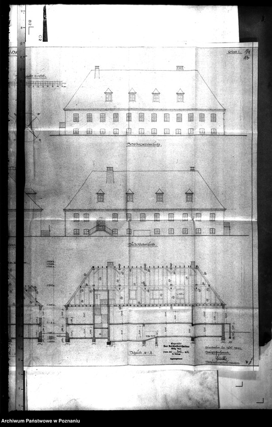 Obraz 19 z jednostki "Verentwurf für den Neubau eines Wirtschaftsgebäudes des Strafgefängnisses Warthestadt (Wronki)"