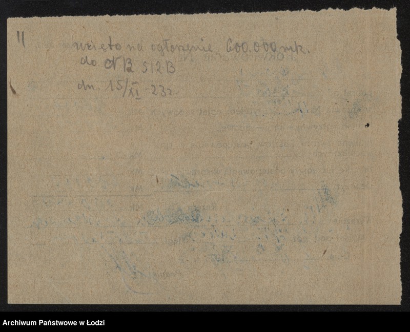 Obraz 13 z jednostki "Samuel Kon- sprzedaż towarów manufakturowych, galanterii i gotowej garderoby"