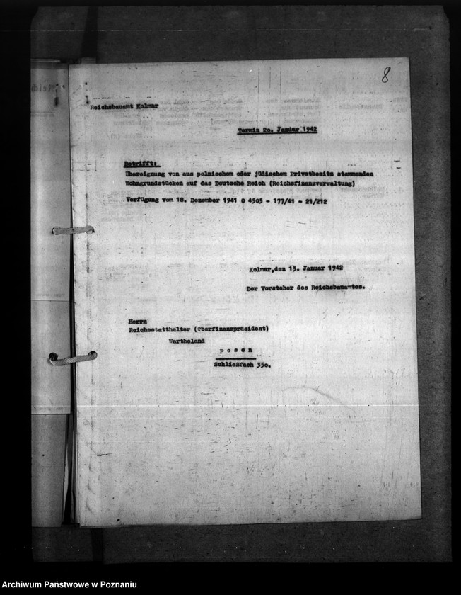 Obraz 12 z jednostki "Przejmowanie gruntów na rzecz Trzeciej Rzeszy"