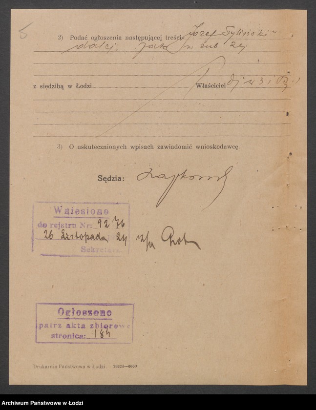 Obraz 7 z jednostki "Józef Tyliński – młyn motorowy i cegielnia"