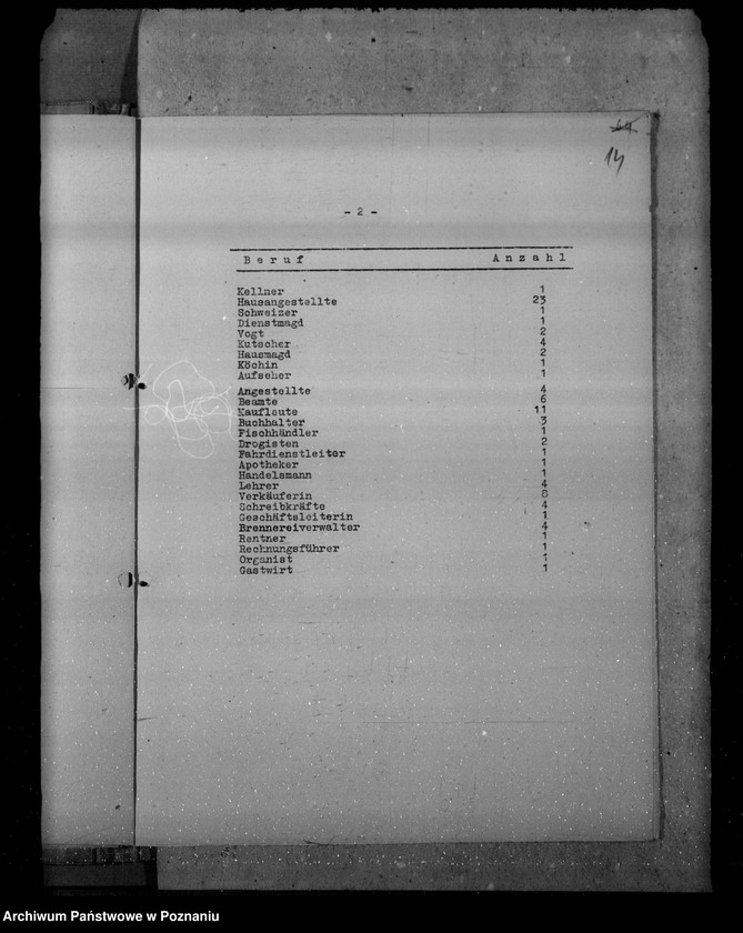 Obraz 20 z jednostki "Vorläufiger Abschlussbericht über die Probeerfassung der Polen im Warthegau"