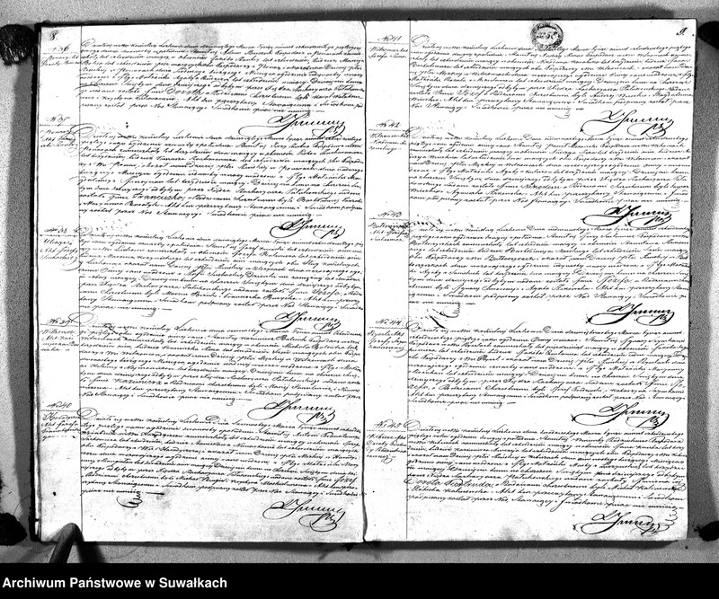 image.from.unit.number "Księga Duplikat Aktów Urodzenia, Zaślubienia i Zeyscia Parafii Liszkowskiey za rok 1845"