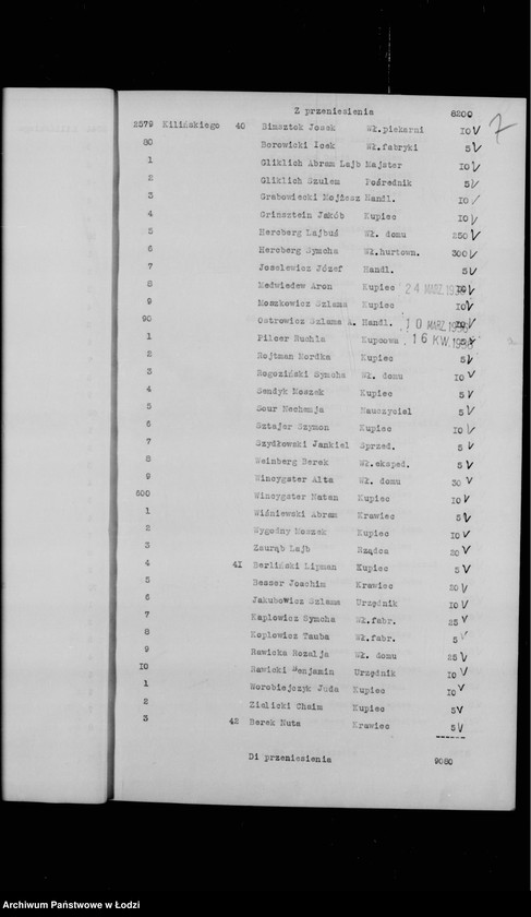 Obraz 11 z jednostki "Rejestr poborczy"