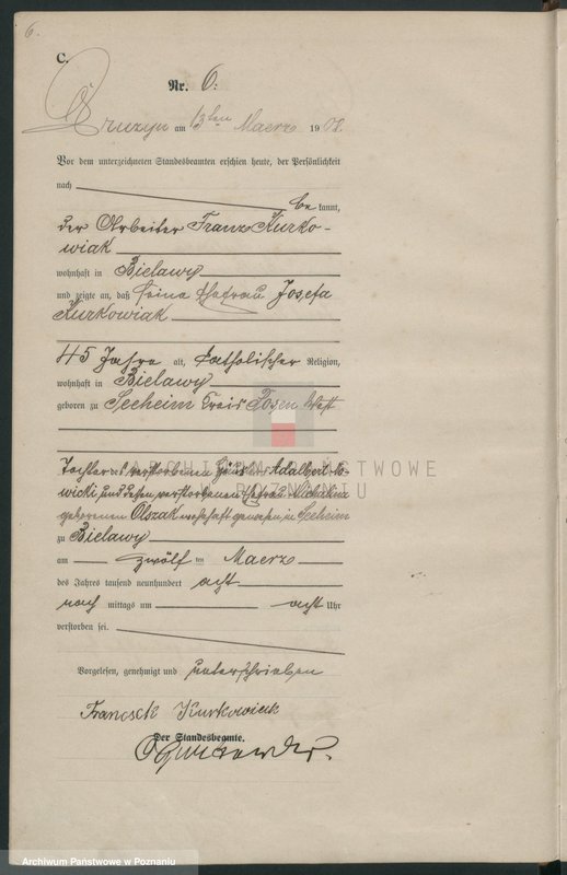 Obraz 9 z jednostki "Księga Aktów zgonu [Rejestr główny zgonów]"