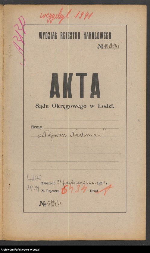 Obraz 2 z jednostki "Najman Nachman- sklep spożywczy i handel zbożem i mąką"