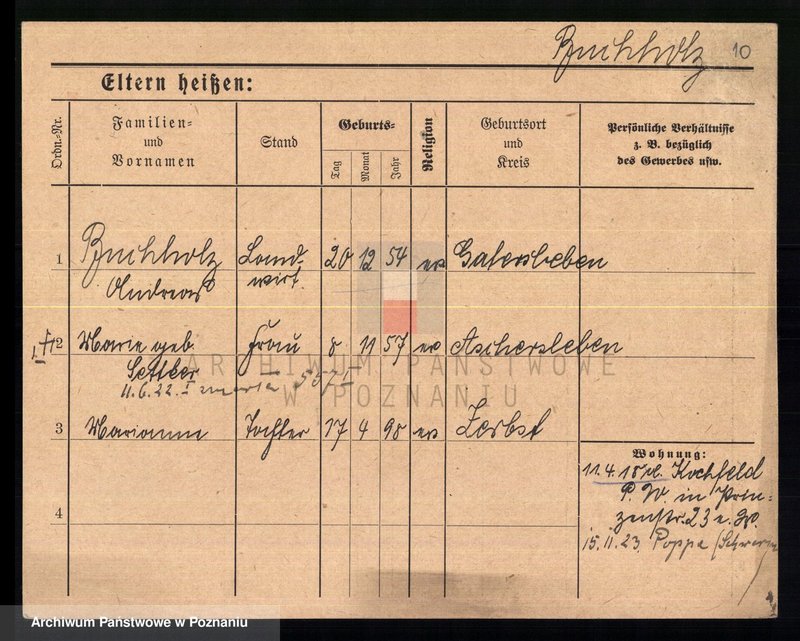 Obraz 12 z jednostki "Buchholz - Buczyński"