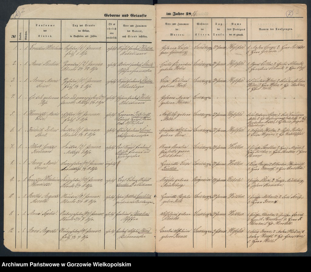 image.from.unit.number "Duplikate der St. Marienkirche Landsberg an der Warthe (Zawiera też księgę zgonów Concordienkirche z 1856 r. oraz dwa zapisy dotyczące małżeństw w 1857 r. w kościele Mariackim)"