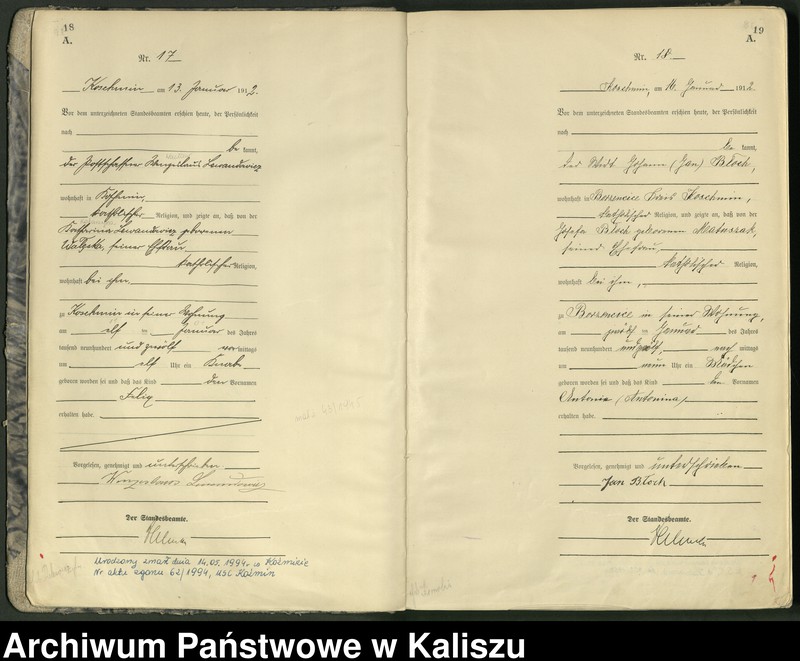 Obraz 13 z jednostki "[Księga urodzeń]"