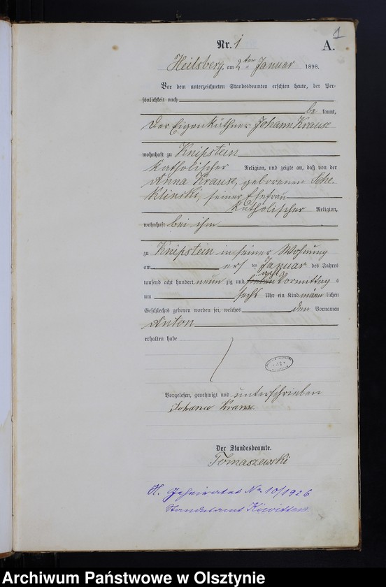 image.from.unit.number "Geburts-Haupt-Register Nr 1 - 140"