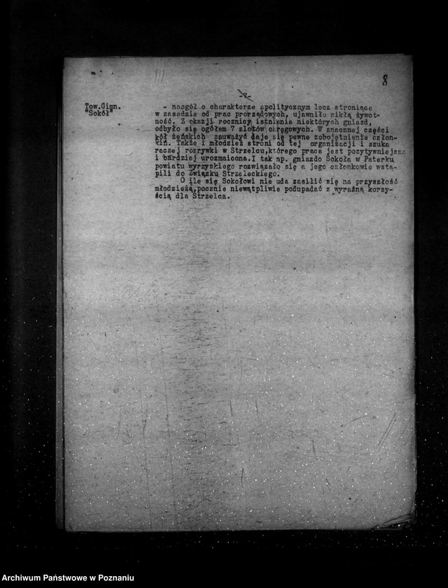 Obraz 12 z jednostki "Sprawozdanie kwartalne z życia polskich legalnych stowarzyszeń i związków za okres od 1 lipca do 31 grudnia 1933 r."