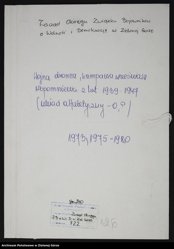 image.from.unit.number "Wspomnienia. Wojna obronna - udział w kampanii wrześniowej"