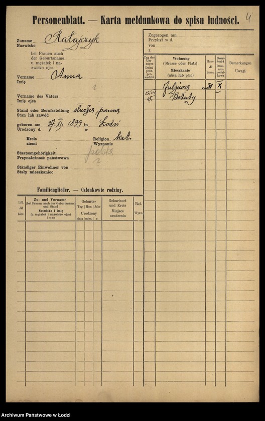 image.from.unit.number "[Spis ludności Łodzi] Ratajczyk-Ratke"