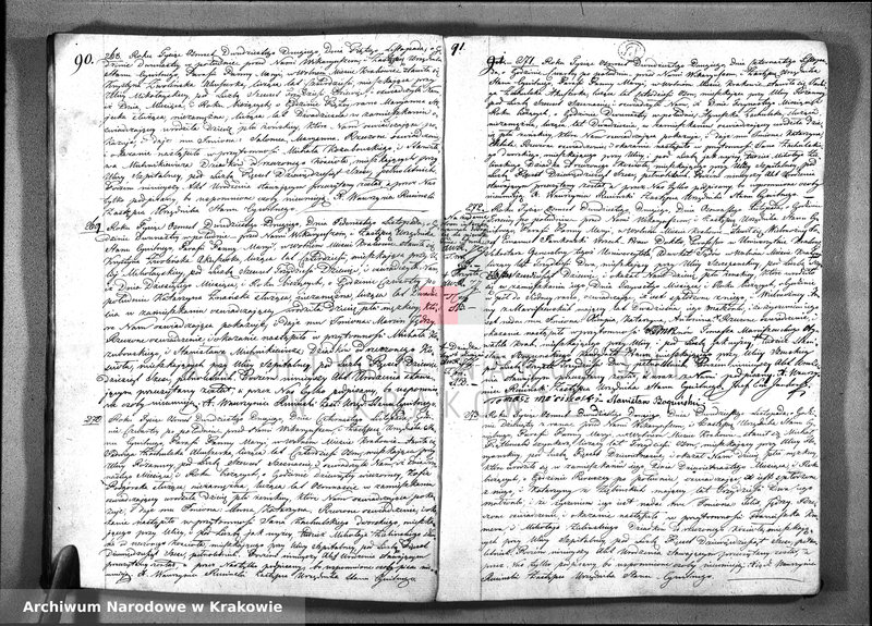 image.from.unit.number "AKTA. Urodzin; Uznania, i Przysposobienia Parafii Panny Maryi w Krakowie, sporządzone na Rok 1822. zaczynające się od Dnia Pierwszego Stycznia, a Konczące się w ostatnim Roku tegoz"