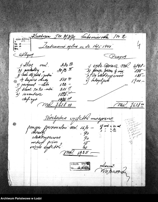 Obraz 7 z jednostki "[Kuchnia nr 370, ul. Lutomierska 2. Działalność kuchni, personel, konsumenci, kontrole]"