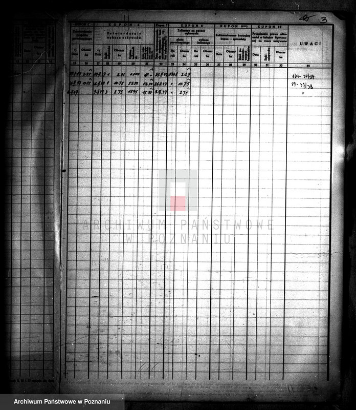 Obraz 7 z jednostki "/Księga kontroli prac parcelacji prywatnej powiatu wągrowieckiego/"