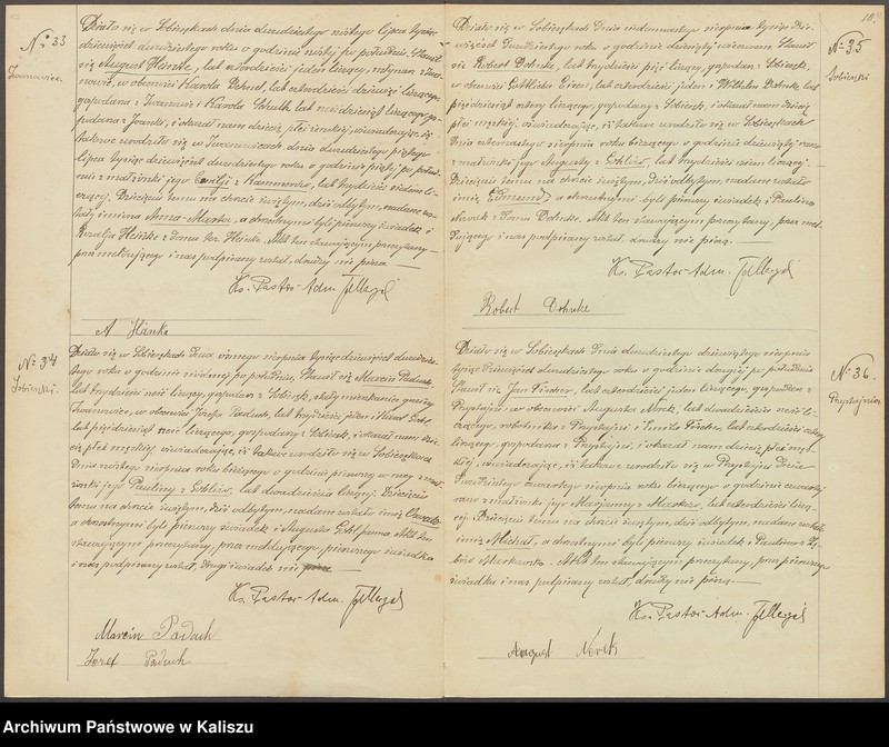 Obraz 13 z jednostki "Duplikat aktów stanu cywilnego urodzeń, zejść i ślubów"