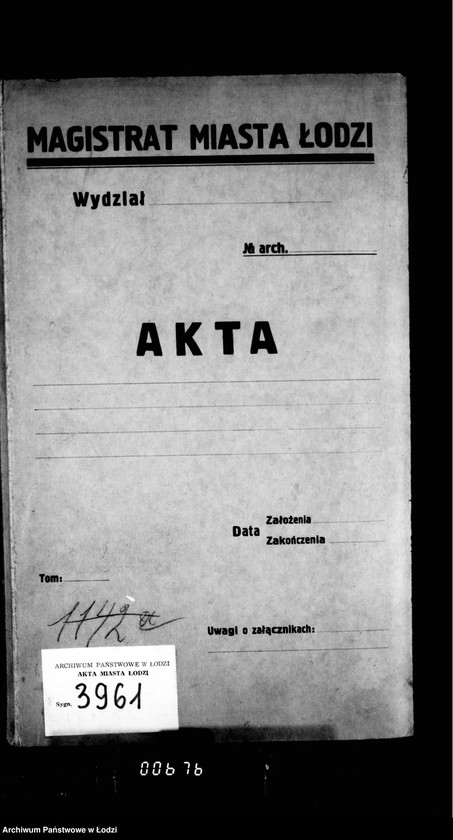 Obraz 4 z jednostki "Na otdaču v arendu 54ch lavok v gorodskich rjadach v gor. Lodzi na 1898-1900 g. g."