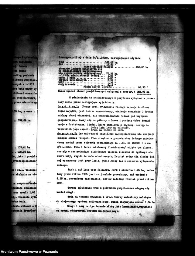 Obraz 14 z jednostki "Majątek Sobota powiatu poznańskiego wyłączenie z art. 4 i 5 ustawy o wykonaniu reformy rolnej Józef Frydrychowicz"