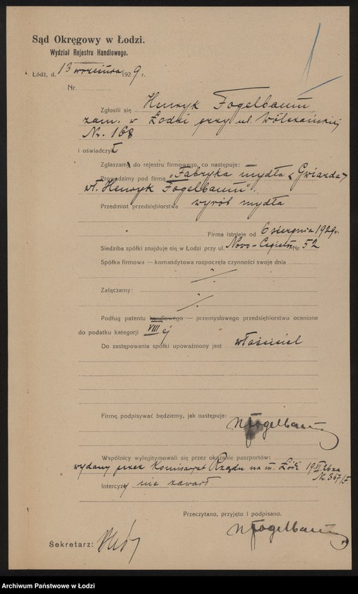 Obraz 3 z jednostki "Henryk Fogelbaum – „Gwiazda” – fabryka mydła"