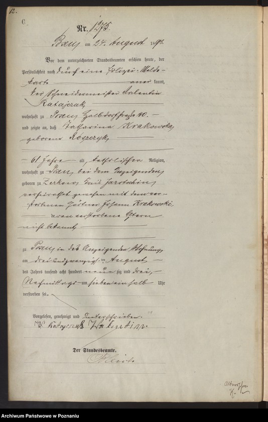 Obraz 15 z jednostki "Księga zgonów t. IV"