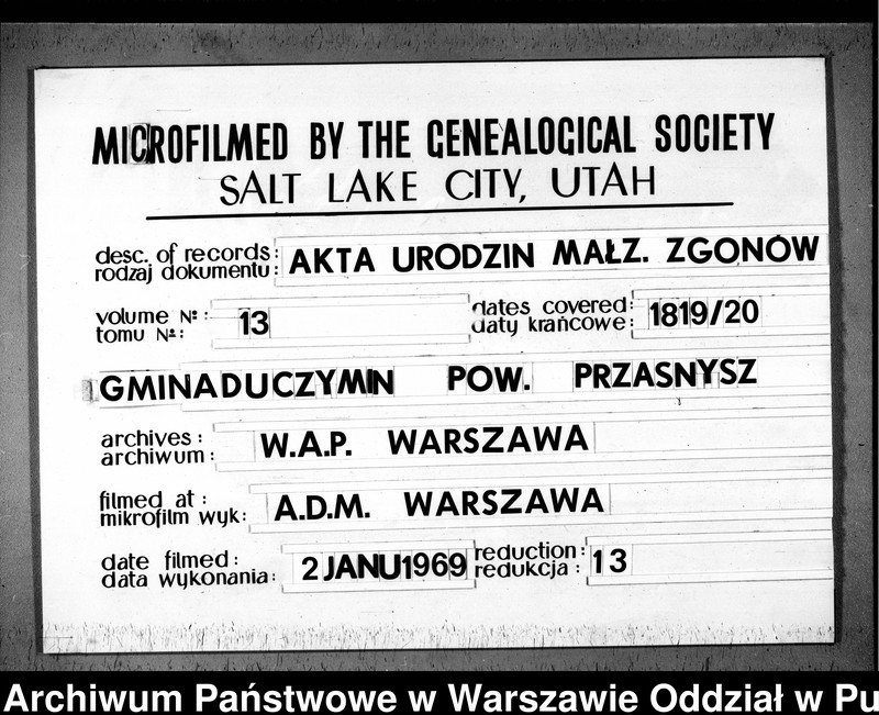 image.from.unit.number "Akta urodzeń, małżeństw i zgonów"