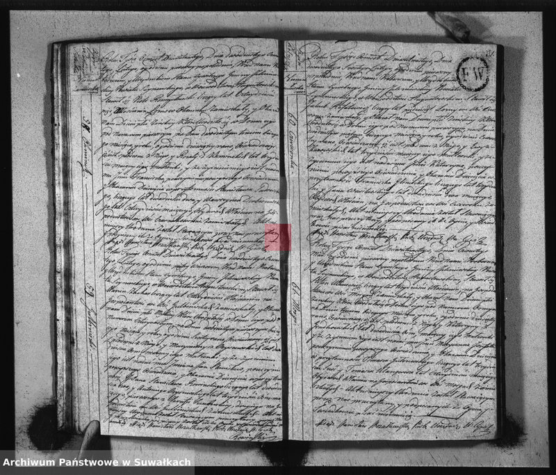 Obraz 18 z jednostki "Akta Urzędnika Stanu Cywilnego Urodzonych w Gminie Jeleniewskiey, od Dnia 1-go Miesiąca Stycznia 1819 do ostatniego Grudnia tegoż Roku."