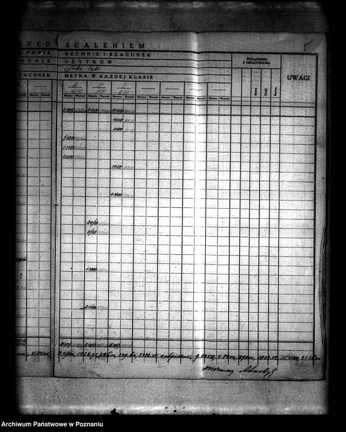 Obraz 9 z jednostki "Szczegółowe rejestry pomiarowo-szacunkowe podziału wspólnego pastwiska osady Lądek i osady Lądek Poduchowny I"
