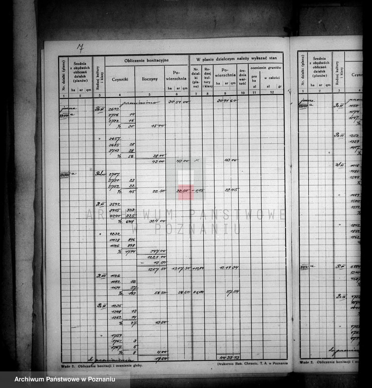 Obraz 11 z jednostki "Obliczenie bonitacji do planu dzielczego majątku Trzeciewnica wyrzyskiego"