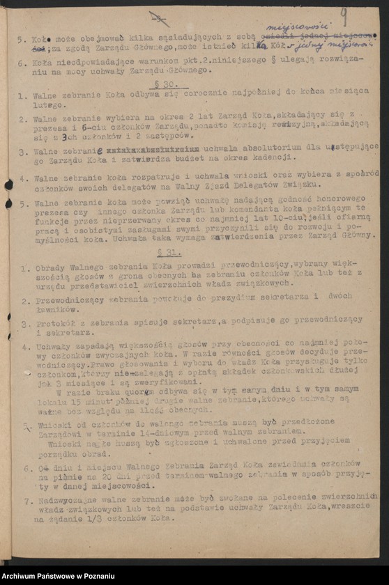 Obraz 13 z jednostki "Statut Związku i jego zmiany."