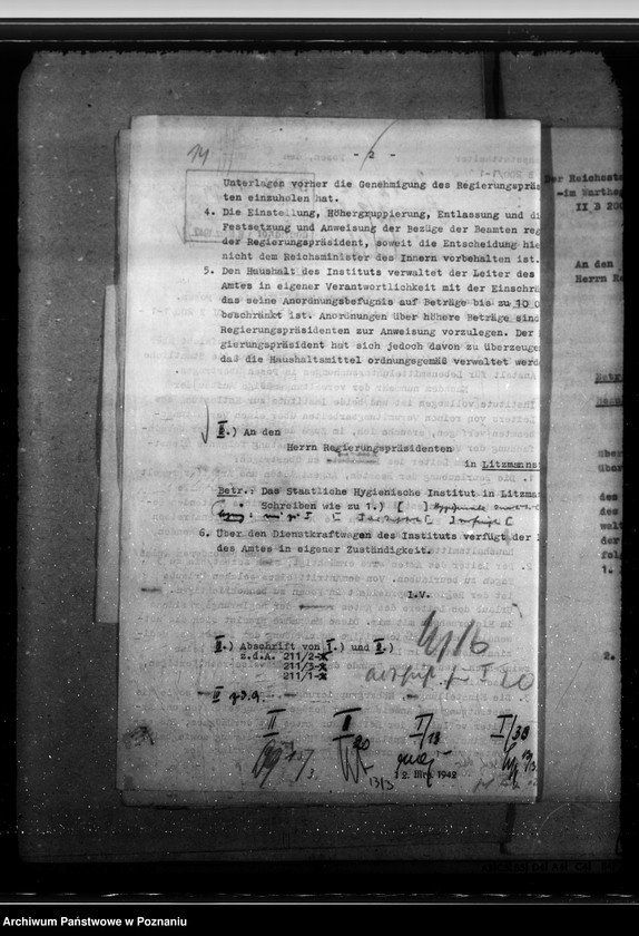 Obraz 19 z jednostki "Dienstaufsicht über die Mediznalinstitute"